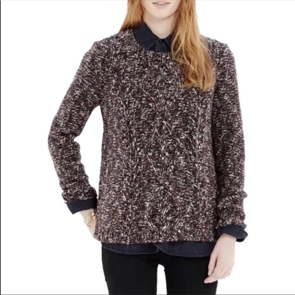 Madewell Firelight Cable Knit Pullover Sweater - image 1